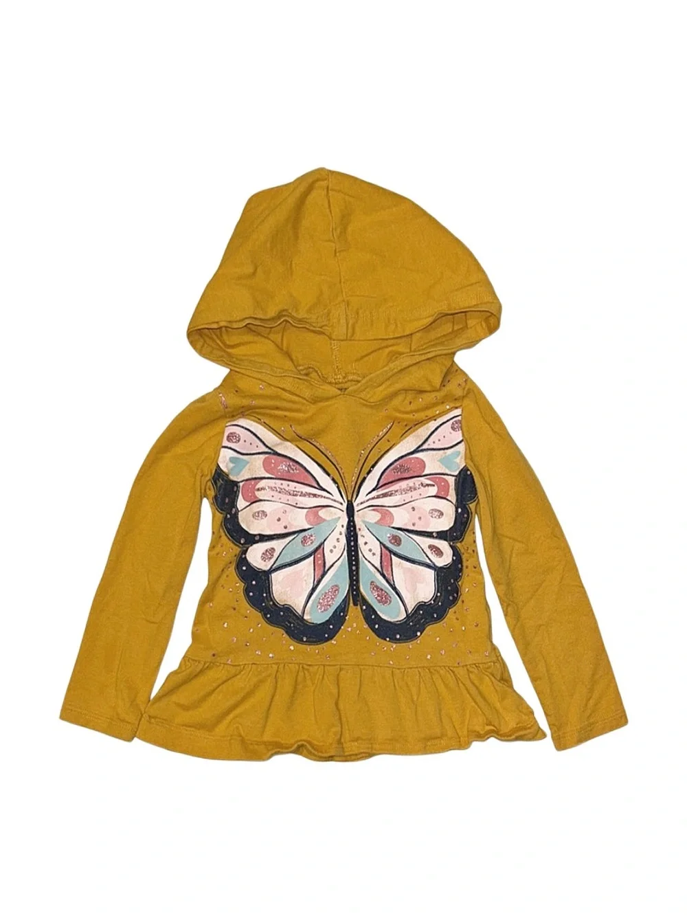 CARTER'S Toddler Girl Graphic Long Sleeve Hooded Top Size 2T